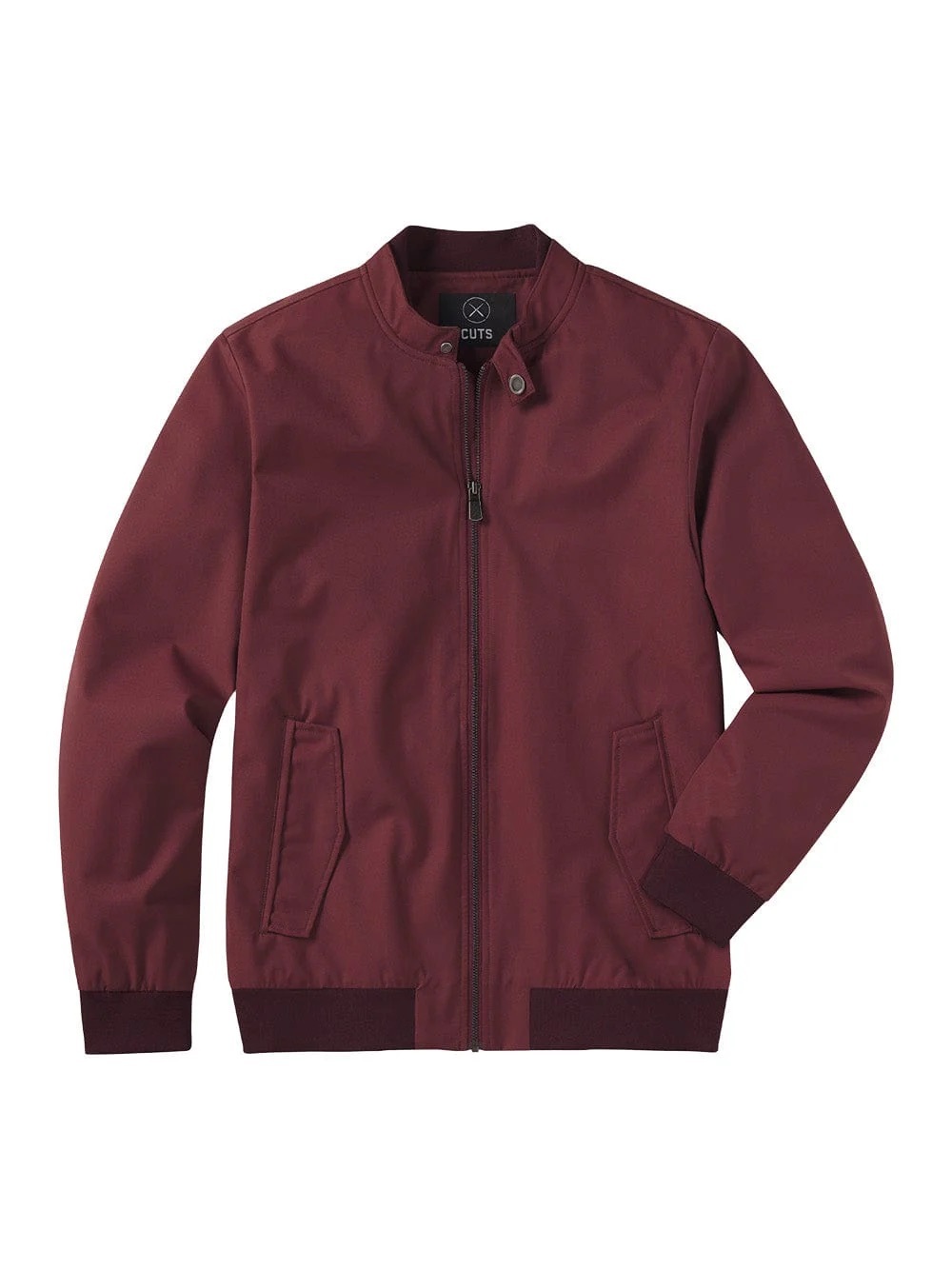 Cuts Clothing Burgundy Legacy Bomber Jacket